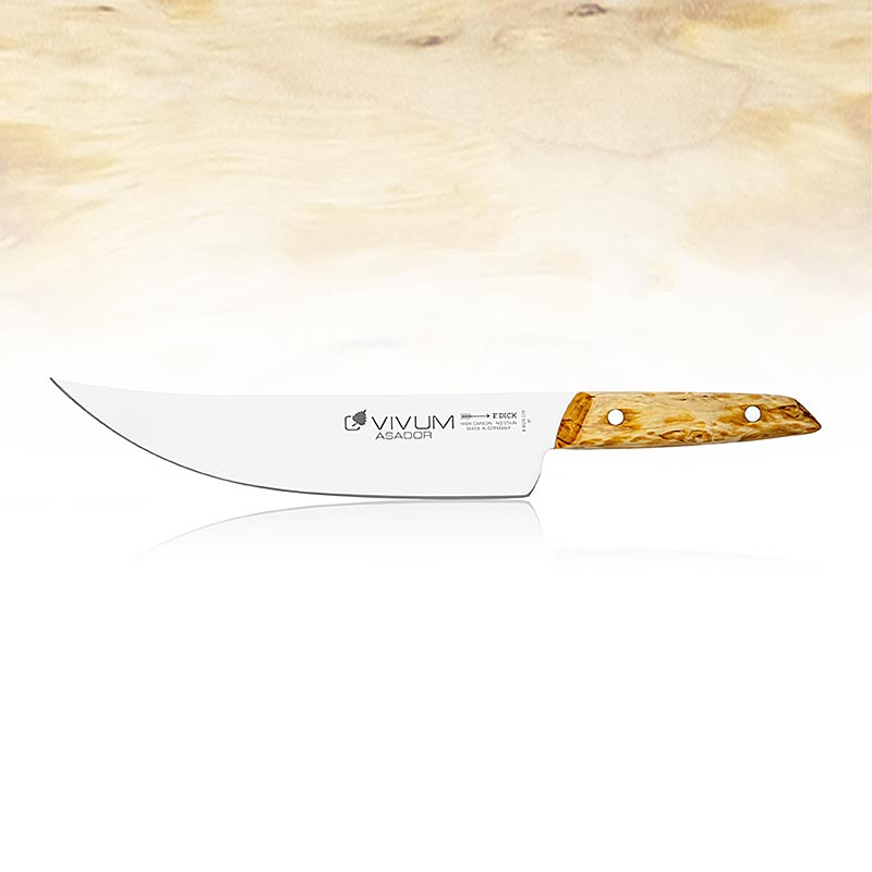 VIVUM BBQ-kniv "Asador", kødkniv, med træskæfte, 22 cm, DICK, 1 stk