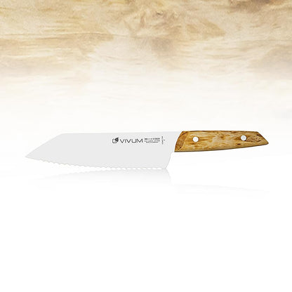 VIVUM universalkniv, takket, med træskæfte, 18 cm, TYKT, 1 stk
