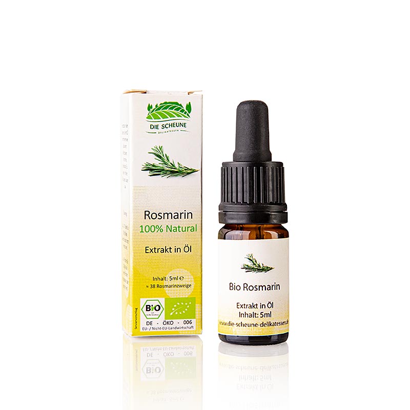 Naturlig rosmarinaroma, Die Scheune, økologisk, 5 ml