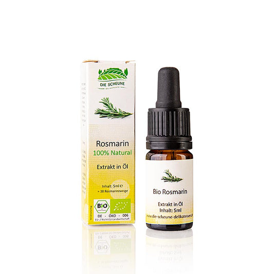 Naturlig rosmarinaroma, Die Scheune, økologisk, 5 ml
