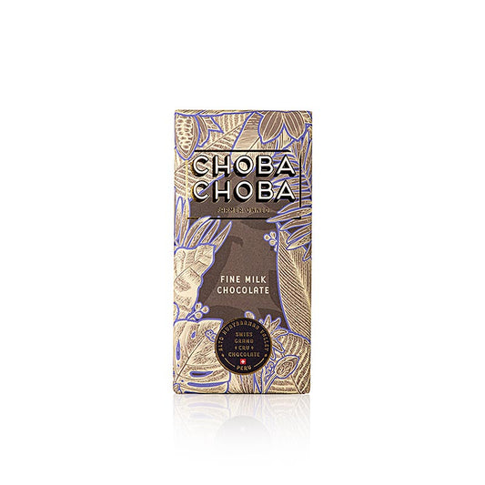 Fin mælkechokolade 41 %, mælkechokoladetablet, Choba Choba, økologisk, 91 g