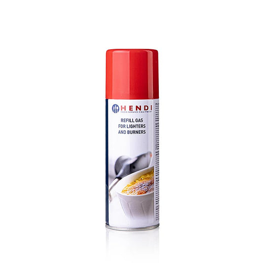 Lightergas til genopfyldning, med forskellige påfyldningsdyser, 200 ml