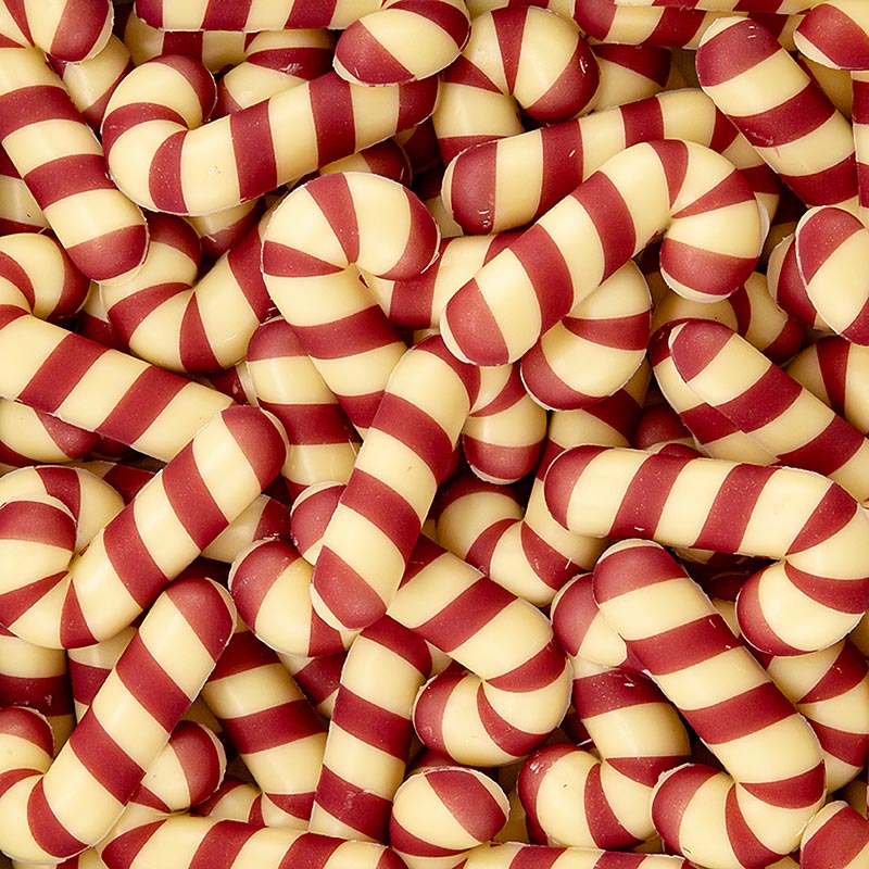 Chokoladedekoration "Candy Cane / Zuckerstange", 44x22 mm, Dobla (77629), 400 g