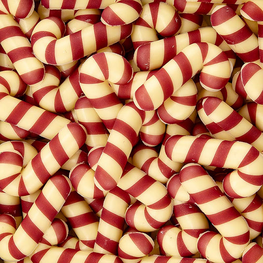 Chokoladedekoration "Candy Cane / Zuckerstange", 44x22 mm, Dobla (77629), 400 g
