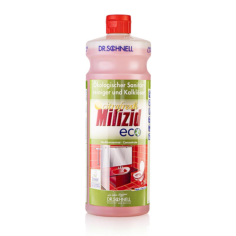 Dr. Schnell Sanitetsrenser & Kalkfjerner Milizid Citrofresh Eco, økologisk, konc