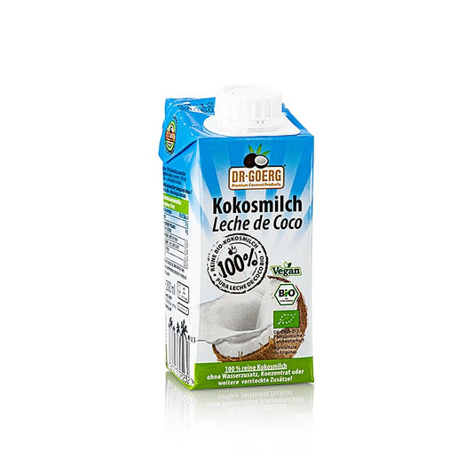 Dr.Goerg 100 % kokosmælk, økologisk, 200 ml