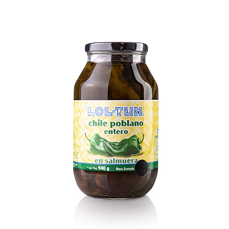 Chili Poblano, hele, 940 g