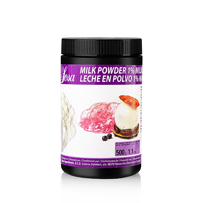 Sosa XP mælkepulver 1 % fedt (skummetmælk / fedtfattig) (44213), 500 g