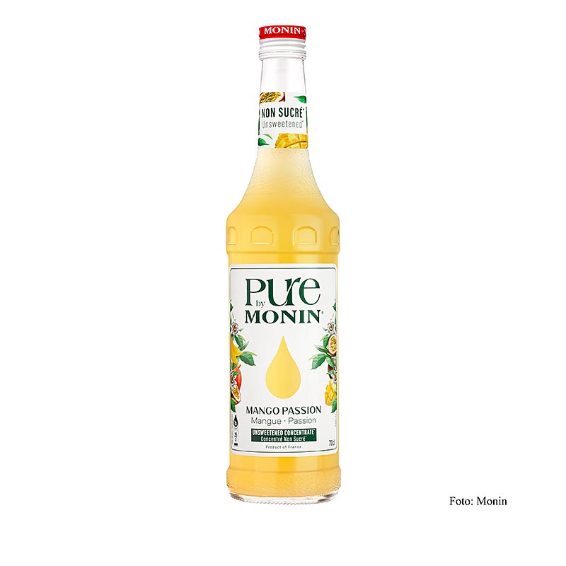 Monin PURE - Mango - Passion (Maracuja), usødet, 1:25, 700 ml