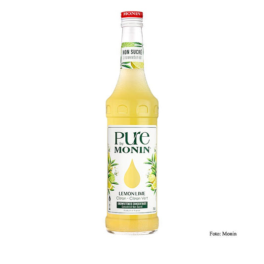 Monin PURE - Lemon Lime (Citron - Lime), usødet, 1:25, 700 ml
