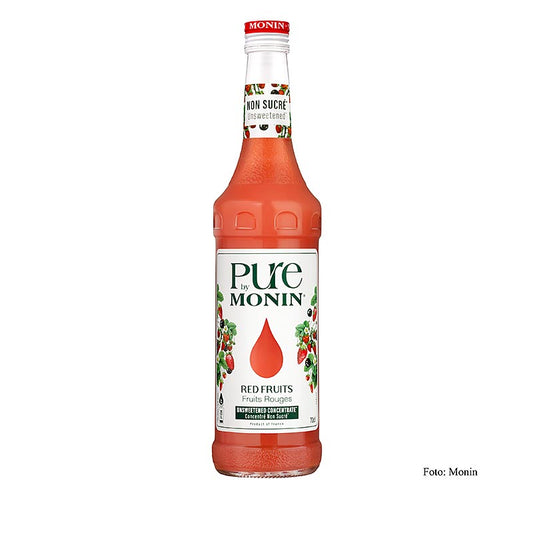 Monin PURE Red Berries (røde bær), usødet, 1:25 koncentrat, 700 ml