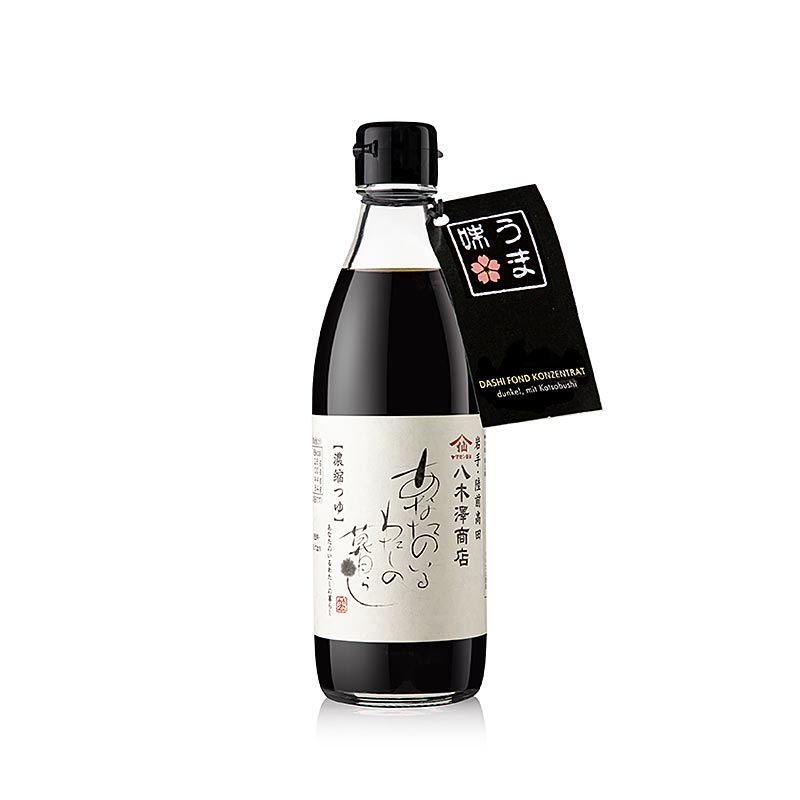 Dashi-fondskoncentrat, mørk, med katsobushi (bonito), Jagisawa Japan, 360 ml