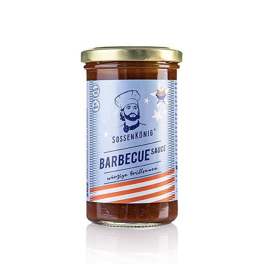 Sossenkönig - Barbecue Sauce (BBQ), færdiglavet sauce, glas, 250 ml