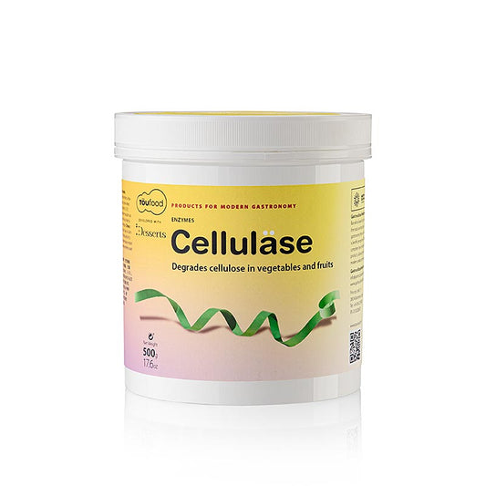 CELLULASE pulver, celluloseenzym, TÖUFOOD, 500 g