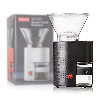 Bodum kaffekværn "Bistro", med kegleformet kværn, elektrisk, sort, 160 W, 1 stk.
