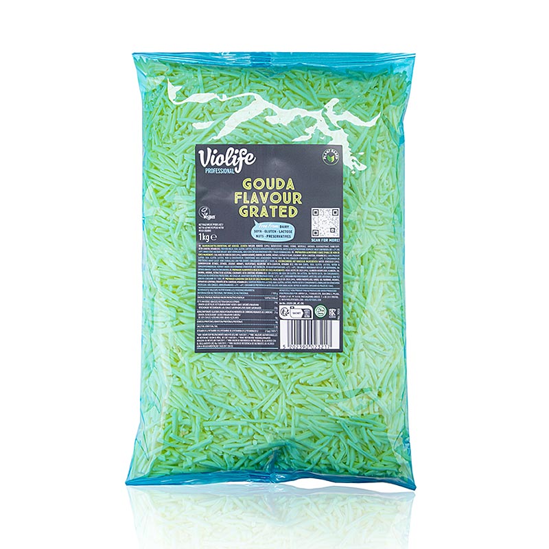 Violife – Gouda-smag, revet, vegansk ostealternativ, 1 kg
