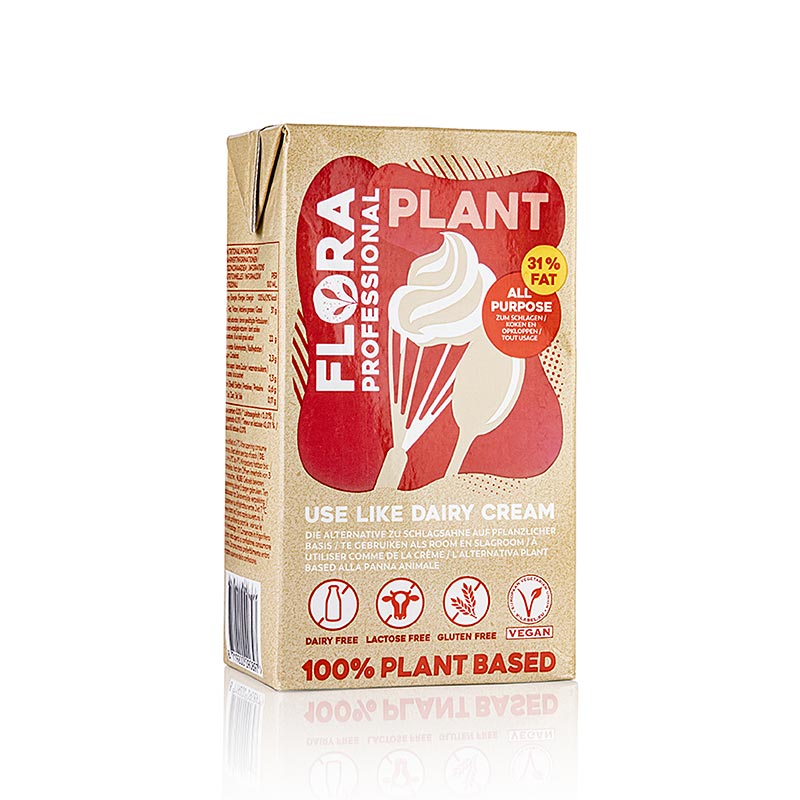 Flora Professional Plant piskecreme, vegansk flødeerstatning, 31 % fedt, 1 l