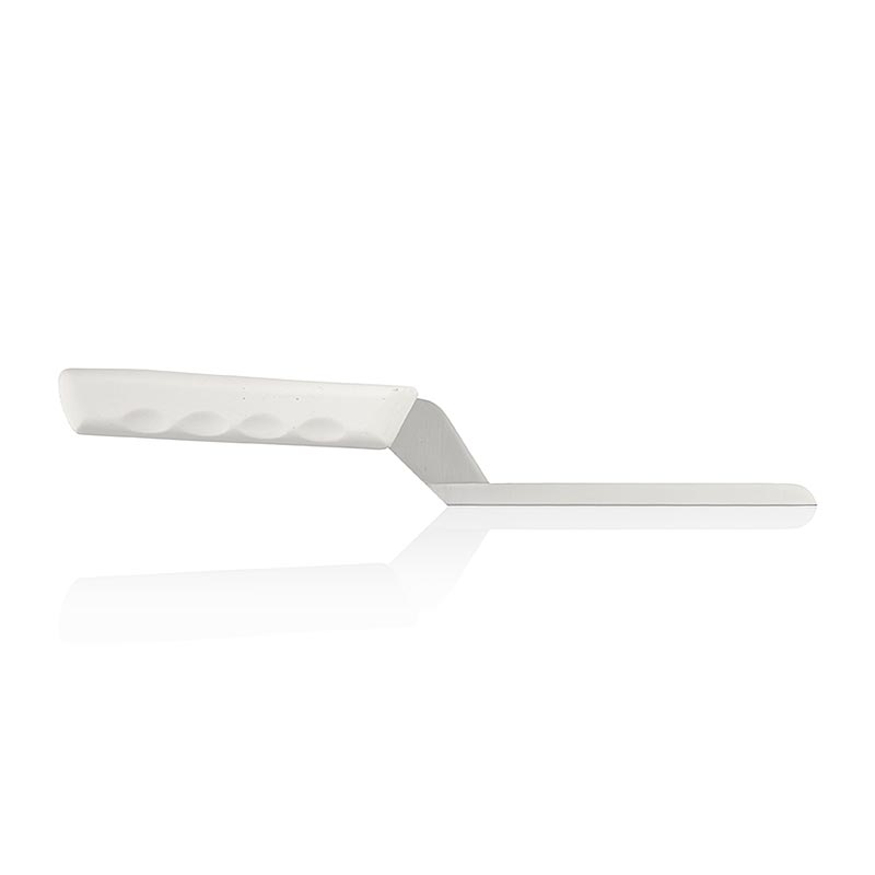 Briemesser (blødostkniv), glat, 15 cm, hvidt håndtag, 1 stk