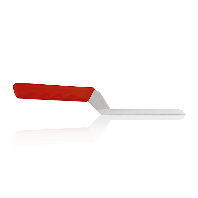 Briemesser (blødostkniv), glat, 15 cm, rødt håndtag, 1 stk