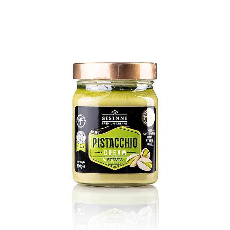 Pistaciepålæg, med stevia, vegansk, Sisinni, 380 g
