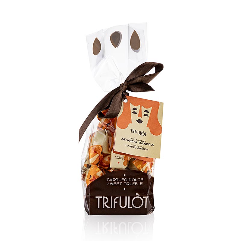 Tartuflanghe Mini-trøffelpraliner "trifulòt", appelsin, ca. 7 g 180 g