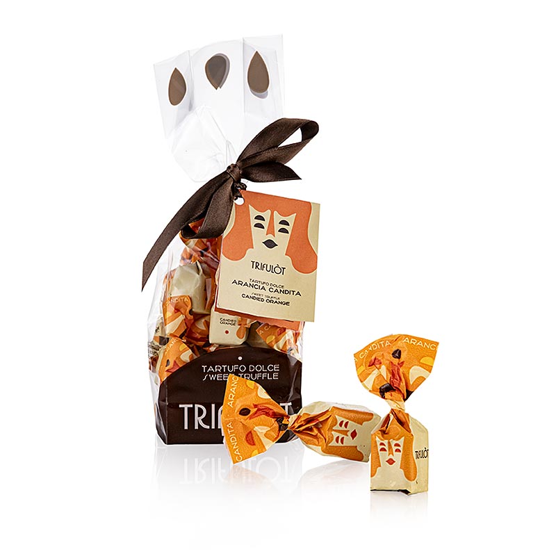 Tartuflanghe Mini-trøffelpraliner "trifulòt", appelsin, ca. 7 g 180 g