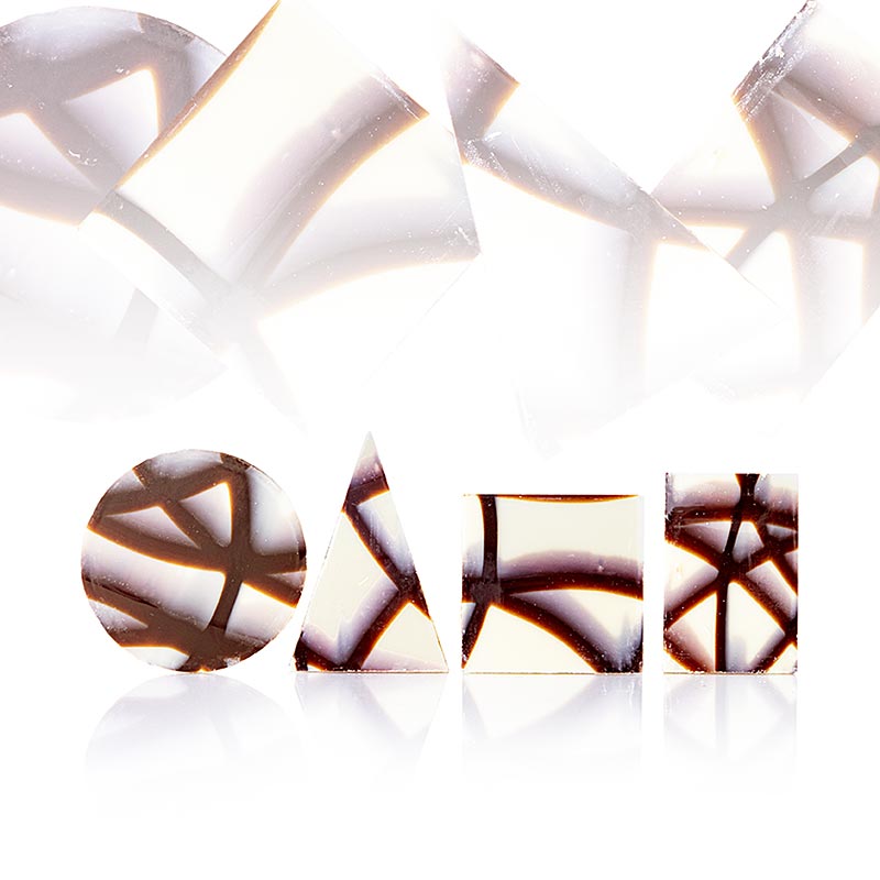 Chokolade Jura-blanding, marmoreret, 350 stk., Mona Lisa, 900 g, 350 stk.