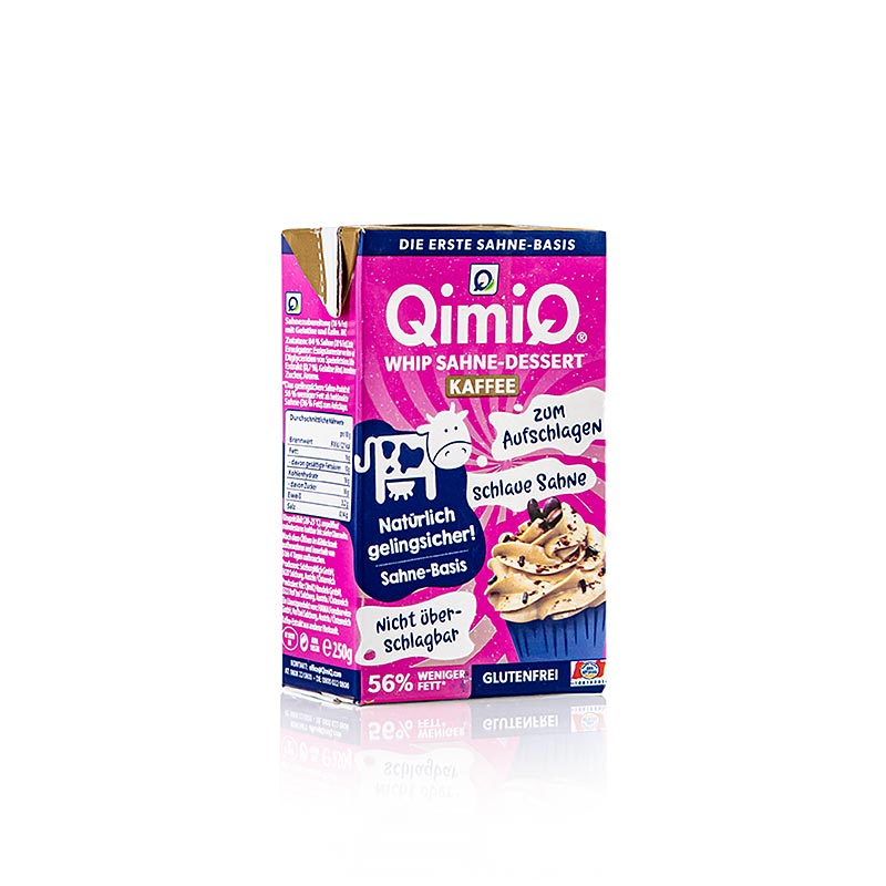 QimiQ Whip kaffe-fløde til desserter, kan piskes kold, 250 g