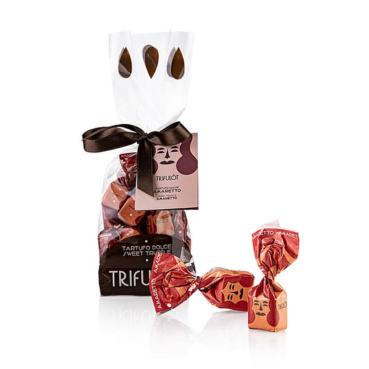 Tartuflanghe Mini-trøffelpraliner "trifulòt", Amaretto (rød), ca. 7 g 180 g