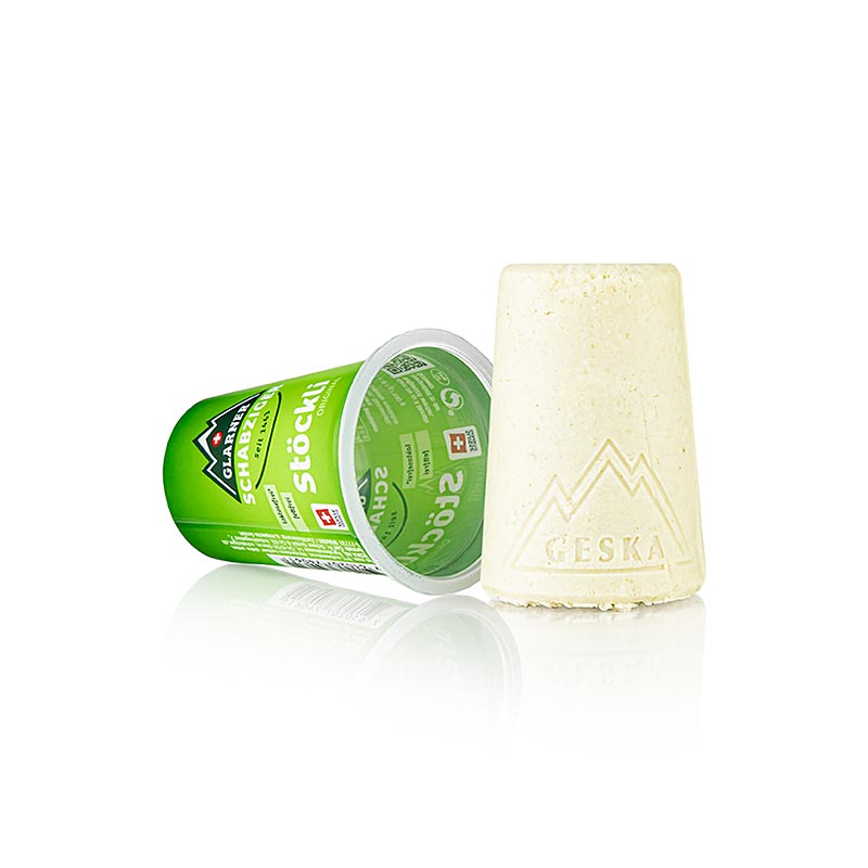 Schabziger Stöckli, valleost, med schabzigerkløver, 100 g