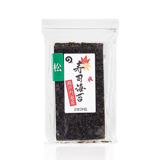 Yakinori, ristet, Premium, 20 ark, halv størrelse, 30 g, 20 ark