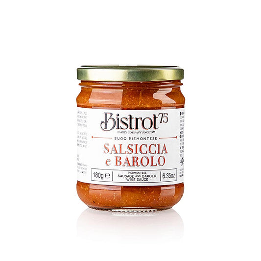 Tartuflanghe - Bistro 75 - Sugo Salsiccia e Barolo - Sauce med pølse og vin, 180 g