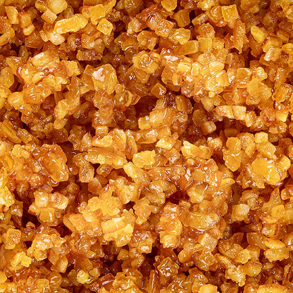 Orangeat, kandiserede appelsinterninger, finthakket, 250 g