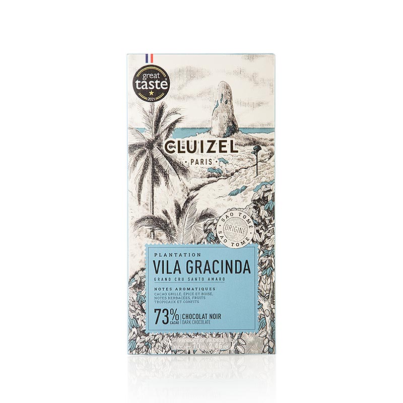 Vila Gracinda 73 % mørk plantagechokolade, Michel Cluizel, økologisk, 70 g