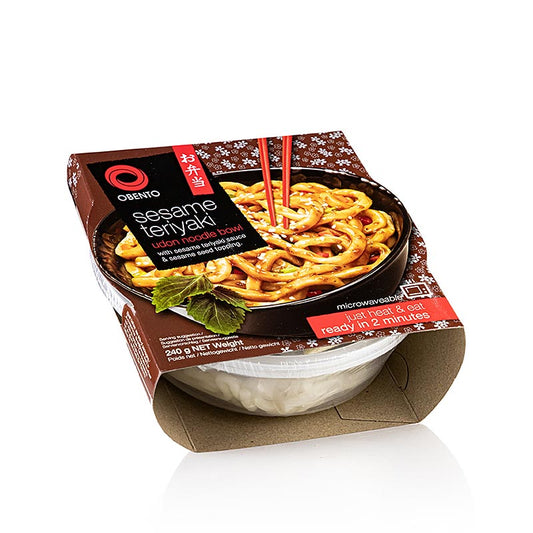 Obento Udon Bowl "Sesam Teriyaki", mikrobølgeegnet, 240 g