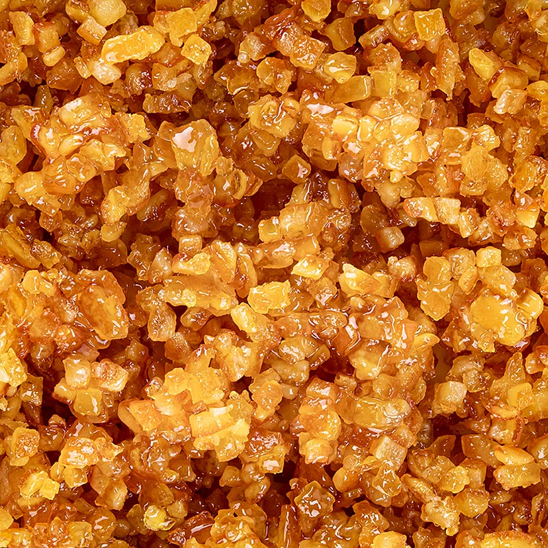 Orangeat, kandiserede appelsintærninger, finthakket, 3 x 3 mm, 1 kg