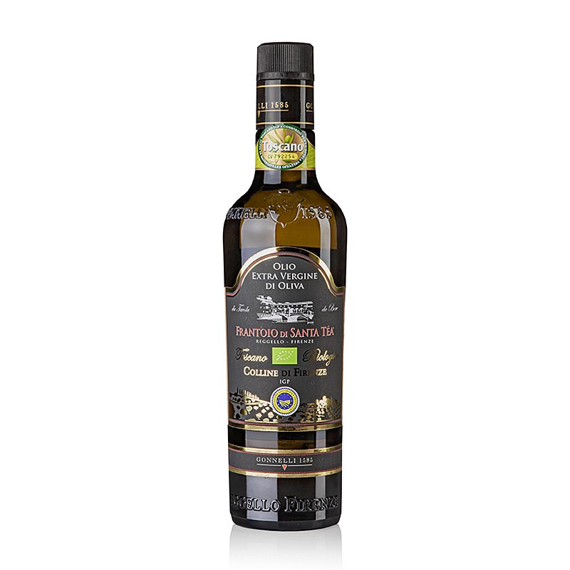 Ekstra jomfruolivenolie Santa Tea Gonnelli "Colline di Firenze" IGP, økologisk, 500 ml