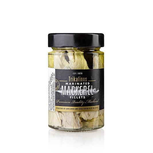 Makrelfileter i olie og citrondressing, Grækenland, Trikalinos, 200 g