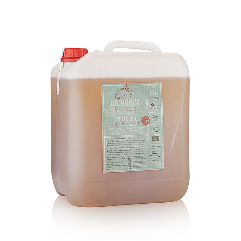 Dr. HÖHL´S BioEss naturligt uklar, æbleeddike, vegansk, 5 % syre, økologisk, 10 l