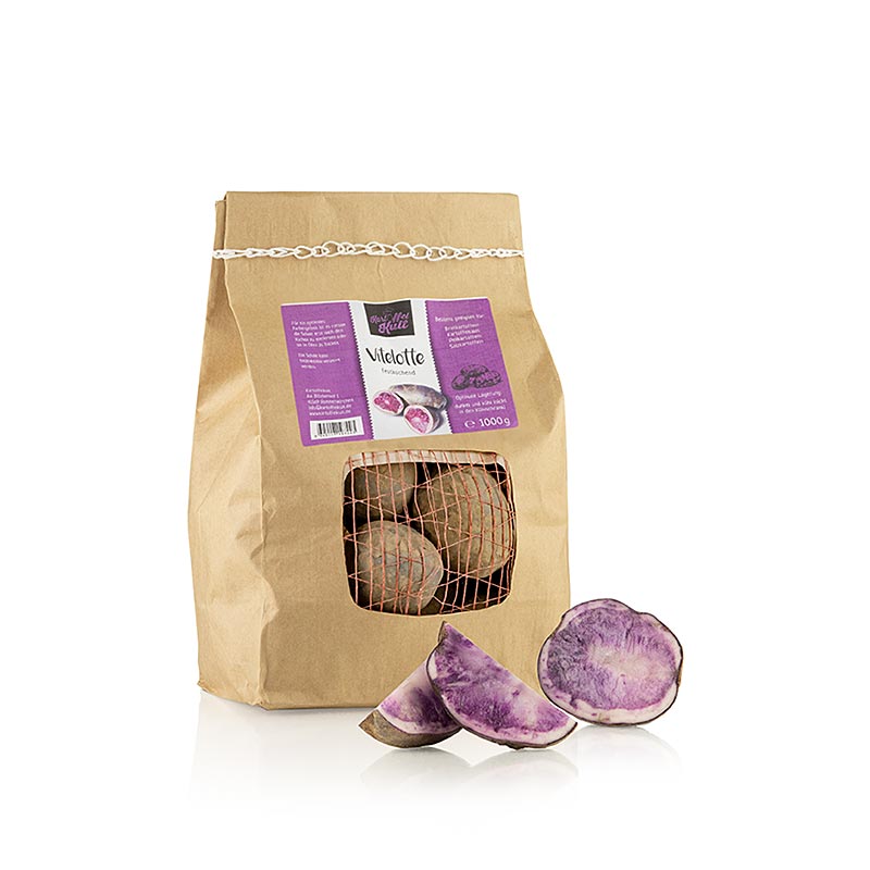 Kartoffelkult – kartoffel "Vitelotte", frisk, 1 kg
