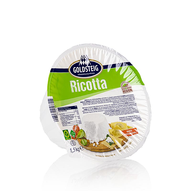 Ricottaost, af komælk, Goldsteig, 1,5 kg