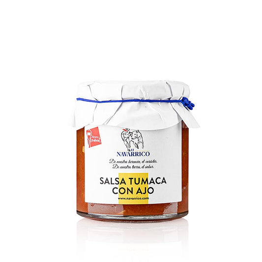 Salsa Tumaca con Ajo, tomatsauce med hvidløg, Navarrico, 230 g