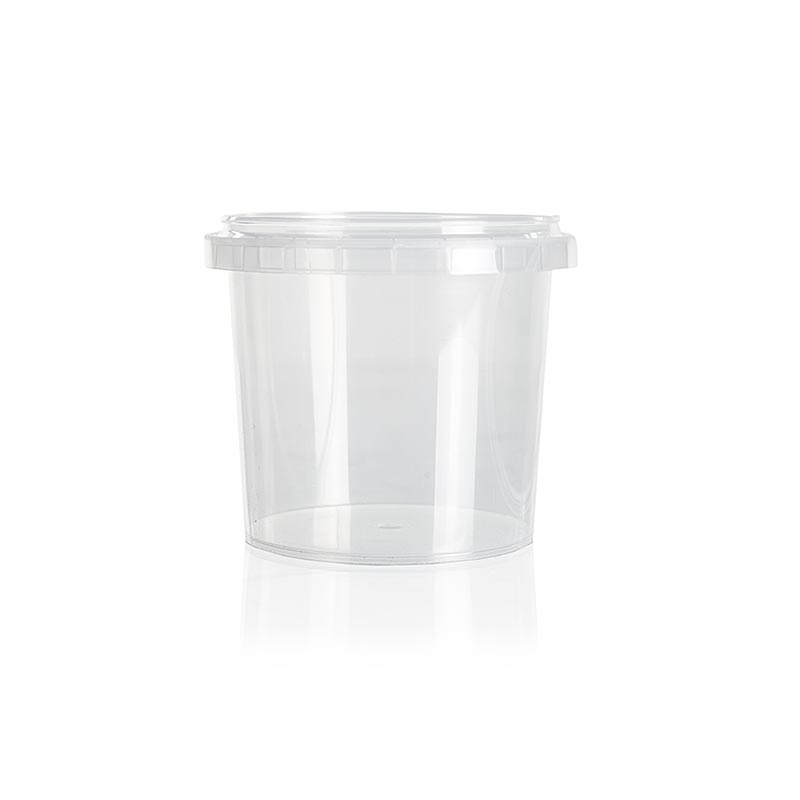 Plastbeholder "Circlecup", rund, UDEN låg, ø 95x85 mm, 370 ml, 1 stk