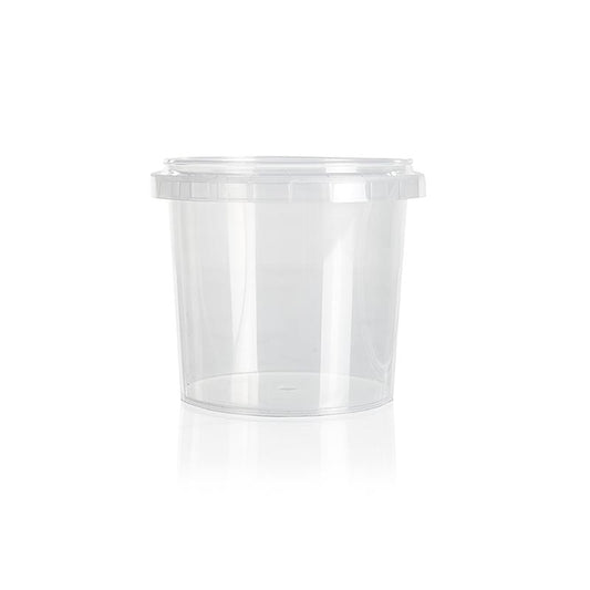 Plastbeholder "Circlecup", rund, UDEN låg, ø 95x85 mm, 370 ml, 1 stk