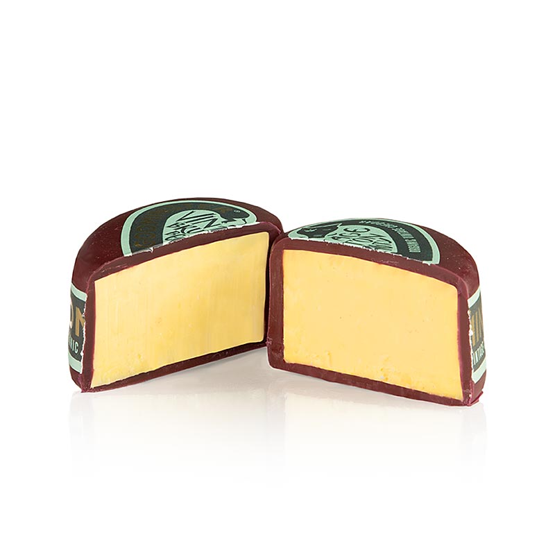 Cheddar Vintage "Mini Herz", hård ost i voks, Godminster, økologisk, 200 g