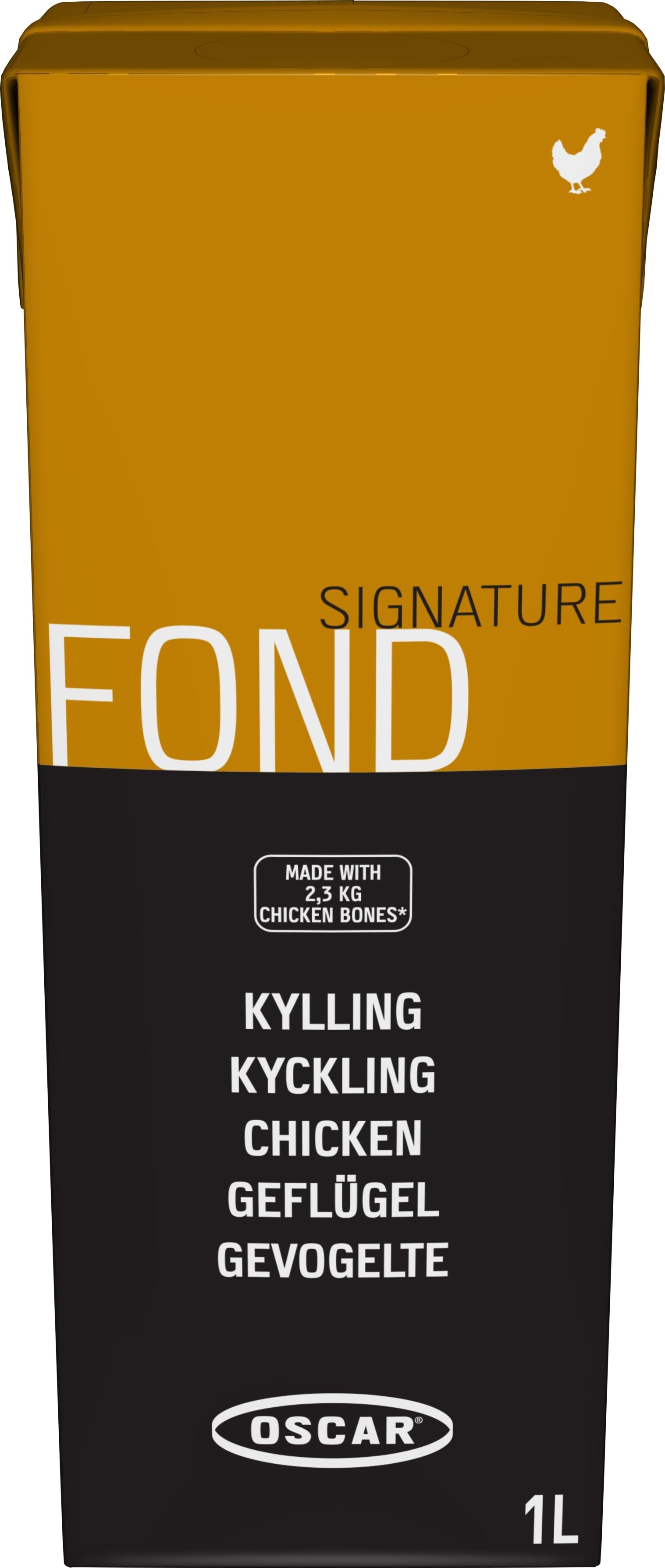Oscar Signatur fjerkræfond, flydende, klar til brug, 1 l
