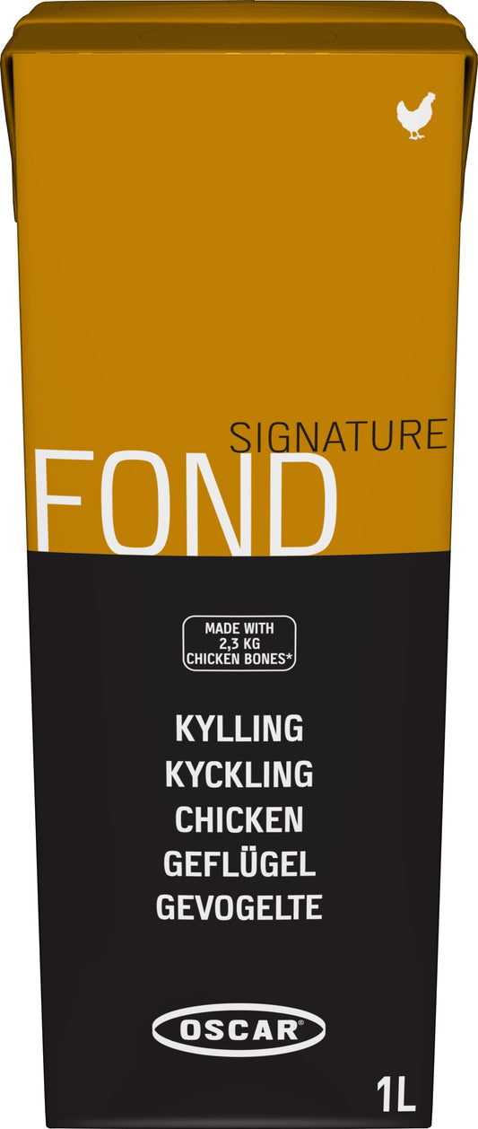 Oscar Signatur fjerkræfond, flydende, klar til brug, 1 l