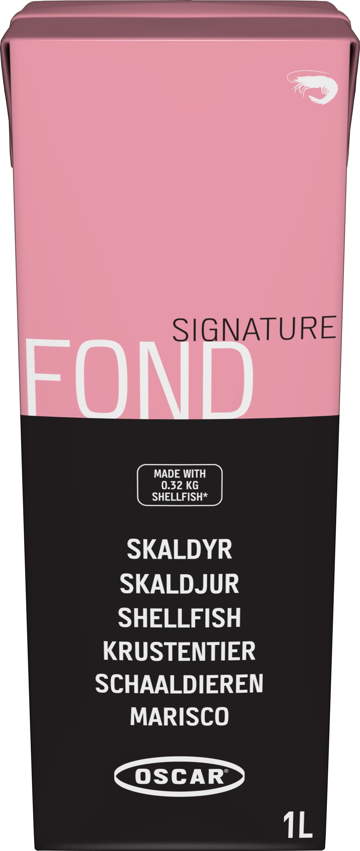 Oscar Signatur skaldyrsfond, flydende, klar til brug, 1 l