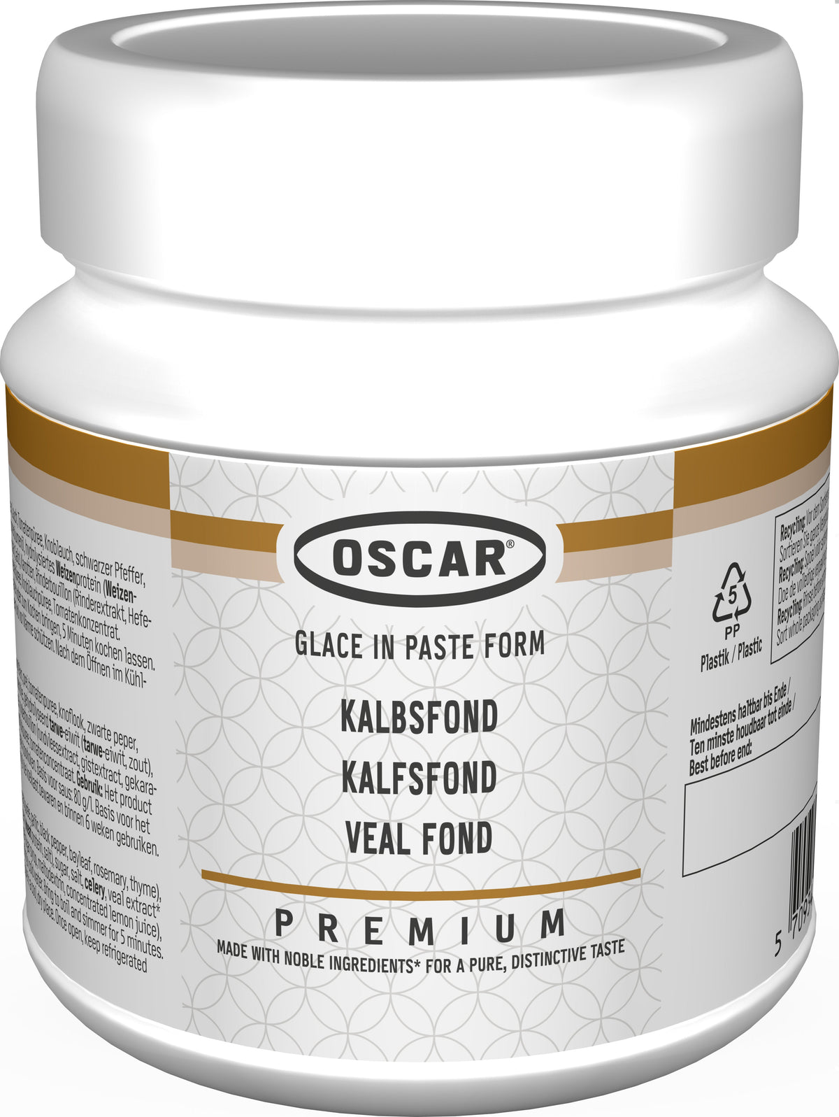 Oscar Premium kalvefond, pastaform (til ca. 15 l), 640 g
