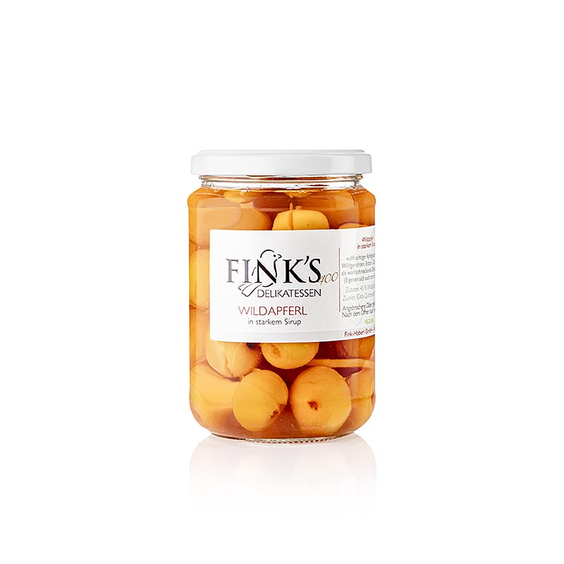 Vilde æbler, i stærk sirup, Fink´s Delikatessen (vilde æbler), 375 g
